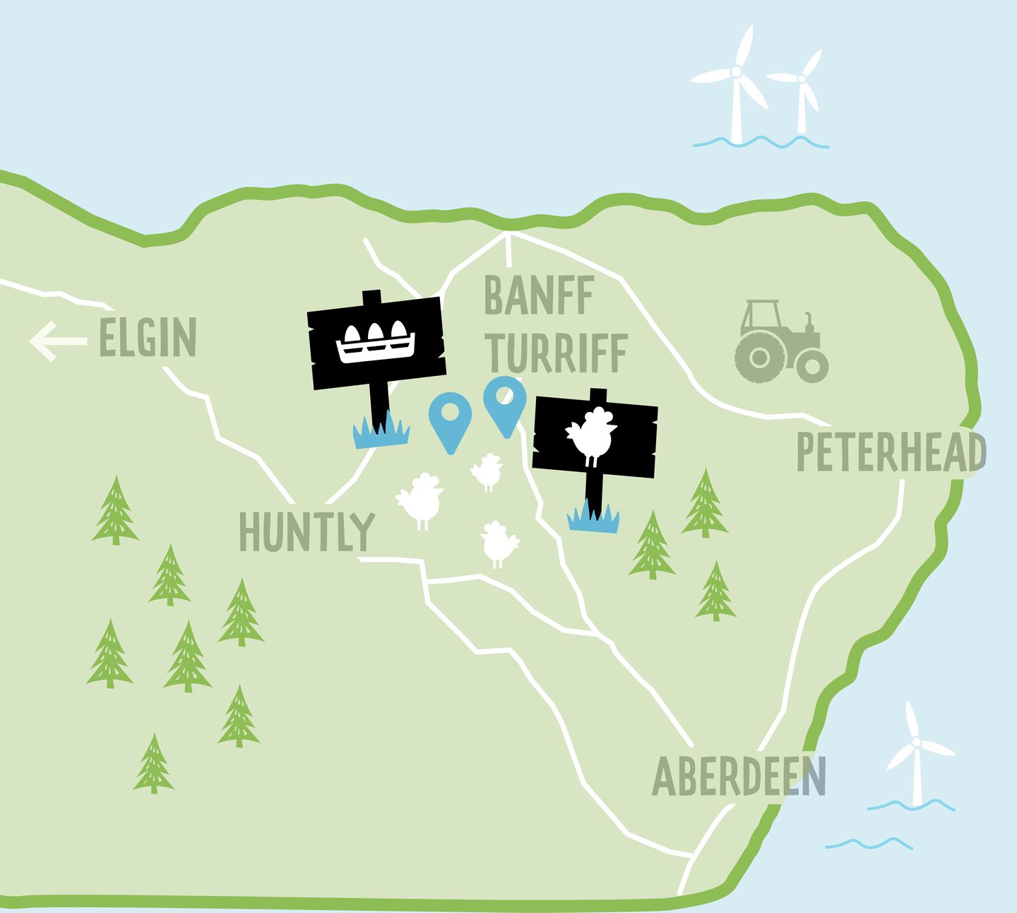 DFA 18178 Master Map Visual Aberdeenshire Woodhead of Laithers Free Range 01